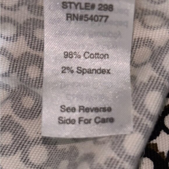 CAbi Women’s 12 Black White Brown Patterned Short Blazer Buttons Pockets Gathers - Picture 4 of 11